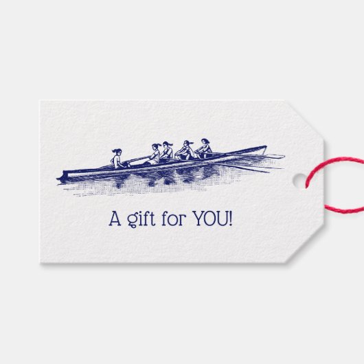 ウィメンローイングローワーズクルーズチームウォータースポーツブルー ギフトタグ (正面(横))