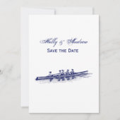 ウィメンローイングローワーズクルーズチームウォータースポーツブルー 招待状 (正面)