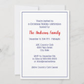 ウィメンローイングローワーズクルーズチームウォータースポーツブルー 招待状 (裏面)