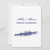 ウィメンローイングローワーズクルーズチームウォータースポーツブルー 招待状 (正面)