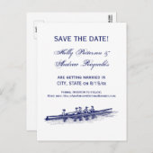 ウィメンローイングローワーズクルーズチームウォータースポーツブルー 案内ポストカード (正面/裏面)