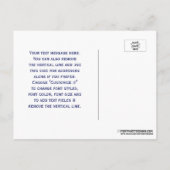 ウィメンローイングローワーズクルーズチームウォータースポーツブルー 案内ポストカード (裏面)