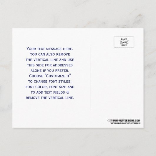 ウィメンローイングローワーズクルーズチームウォータースポーツブルー 案内ポストカード (裏面)