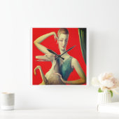 ウィラディスローテオドーレバンダ スクエア壁時計 (ホーム)