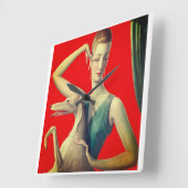 ウィラディスローテオドーレバンダ スクエア壁時計 (傾斜)