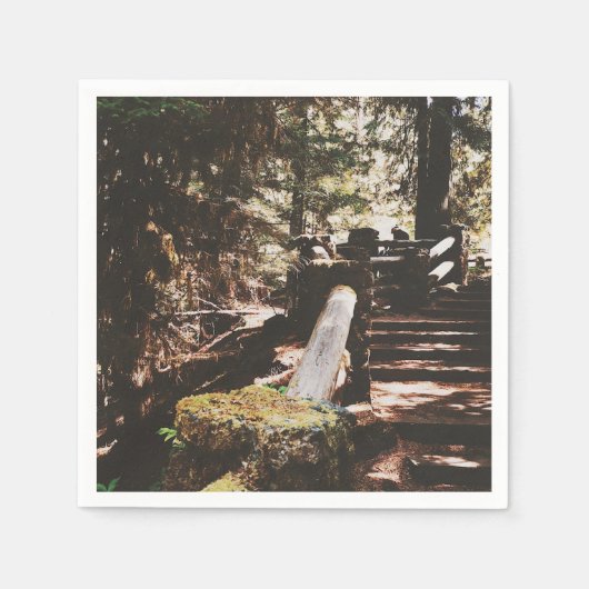 ウィラメット国有林 スタンダードカクテルナプキン (正面)