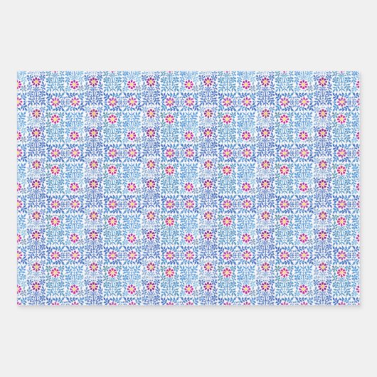 ウィリアエレガントムモリススタイルヴィンテージフローラ ラッピングペーパーシート (正面3)