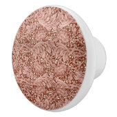 ウィリアエレガントムモリスフローラブルーホワイトパターン セラミックノブ (右)