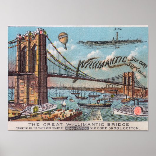 ウィリアマン橋の空中表示 ポスター (正面)