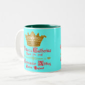 ウィリアムおよびキャサリンの王室のな結婚のコップ ツートーンマグカップ (正面左)