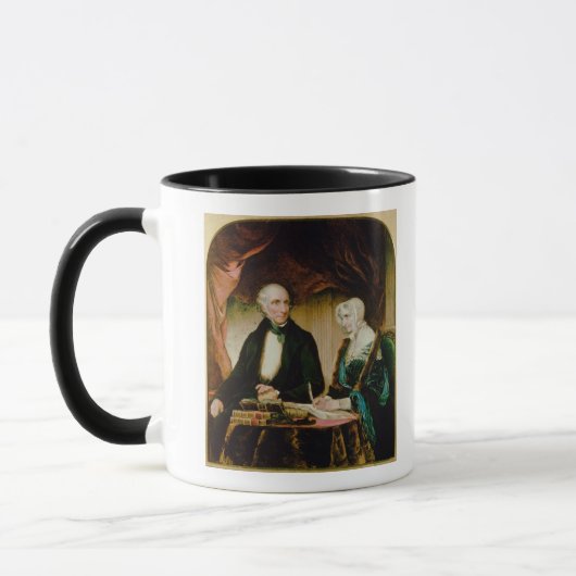 ウィリアムおよびメリーWordsworth 1839年のポートレート マグカップ (左)