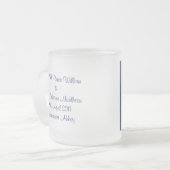 ウィリアムおよびKateの王室のな結婚式の収集品 フロストグラスマグカップ (正面左)