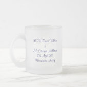 ウィリアムおよびKateの王室のな結婚式の収集品 フロストグラスマグカップ (左)