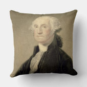 ウィリアムが刻むジョージ・ワシントンのポートレート クッション (裏面)