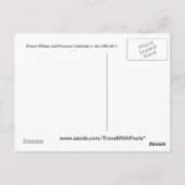 ウィリアムとケイトUSA ポストカード (裏面)