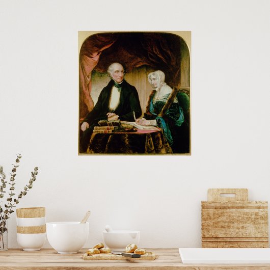 ウィリアムとメアリー・ワーズワースのポートレート, 1839 ポスター (キッチン)