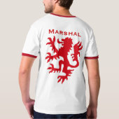 ウィリアムの元帥のライオンのワイシャツ Tシャツ (裏面)