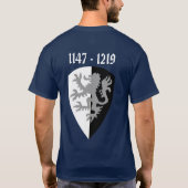 ウィリアムの元帥の黒n白の日付のワイシャツ tシャツ (裏面)