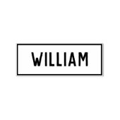 ウィリアムの名前 ラバースタンプ (インプリント)