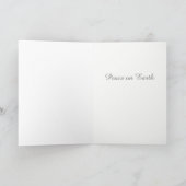 ウィリアムのMorrisスタイルの平和鳩のクリスマスカード シーズンカード (内部)