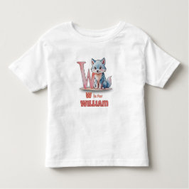 ウィリアムのW - カスタム幼児名Tシャツ トドラーTシャツ