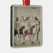 ウィリアムはバイユーで征服者着きます メタルオーナメント (右)