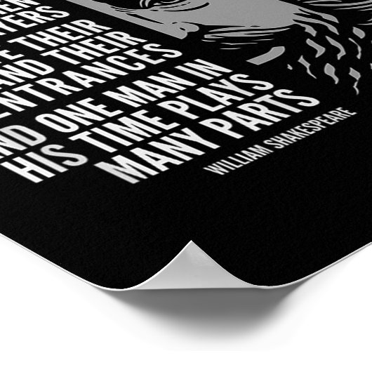ウィリアムインスパイアシェイクスピアの引用文_世界 ポスター (角)