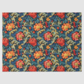 ウィリアムインスパイアモリスカラフル鮮やか花 薄葉紙 (正面)