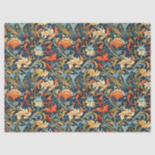 ウィリアムインスパイアモリスカラフル鮮やか花 薄葉紙 (正面)