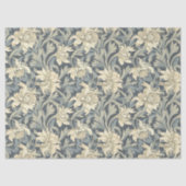 ウィリアムインスパイアモリスクリームアイボリーほこりっぽい緑 薄葉紙 (正面)