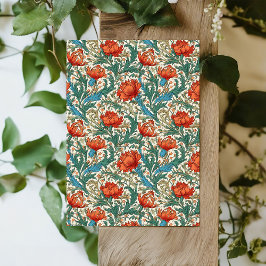 ウィリアムインスパイアモリステラコッタパステルグリーン 薄葉紙