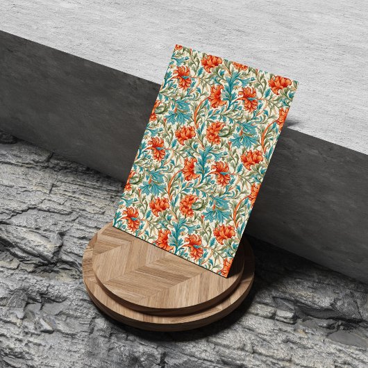 ウィリアムインスパイアモリステラコッタパステルブルー 薄葉紙