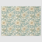 ウィリアムインスパイアモリスパステルグリーンクリームアイボリー 薄葉紙 (正面)