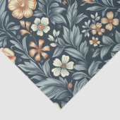 ウィリアムインスパイアモリスパステル桃アイボリー花 薄葉紙 (詳細)