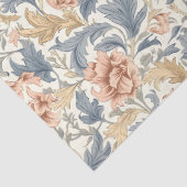 ウィリアムインスパイアモリスピ淡い色のンクアイボリークリームブルー 薄葉紙 (詳細)