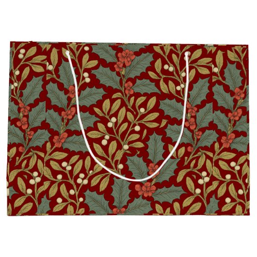 ウィリアムインスパイアモリスホリー&ミストレ ラージペーパーバッグ (裏面)