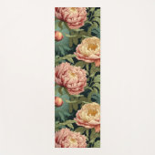 ウィリアムインスパイアモリス牡丹フローラパターン（の模様が）ある ヨガマット (正面)