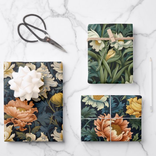 ウィリアムインスパイアモリス2号 ラッピングペーパーシート (正面)