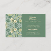 ウィリアムエレガントモリスジャスミンフローラ 名刺 (裏面)