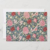 ウィリアムエレガントモリス素朴ブランチ招待 招待状 (裏面)