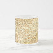 ウィリアムエレガントモリス花パターン フロストグラスマグカップ (中央)