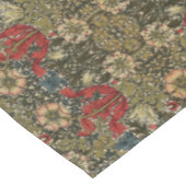 ウィリアムエレガントモリス花柄レッドグリーン テーブルクロス (アングル)