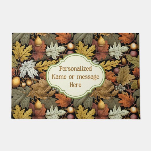 ウィリアムカスタマイズモリスオータムガーデナー ドアマット (正面)