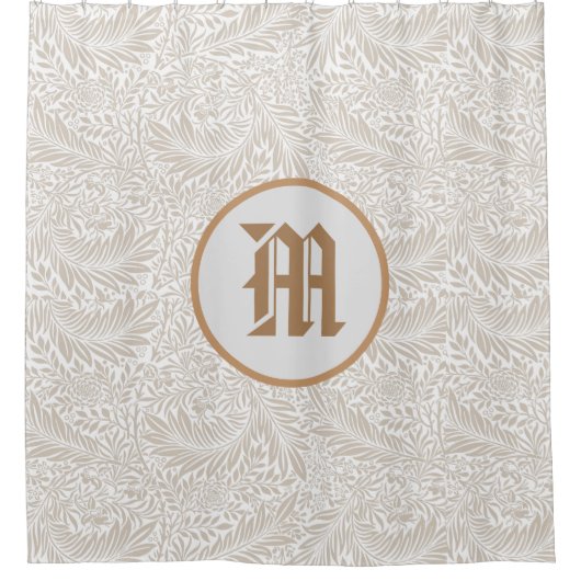 ウィリアムカスタムモリスイニシャルシャワーカーテン シャワーカーテン (正面)