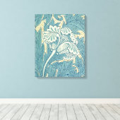 ウィリアムクラシックモリスフローラ キャンバスプリント (インサイチュ (ウッドフロア))