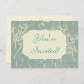 ウィリアムクラシックモリスフローラ 招待状 (正面/裏面)