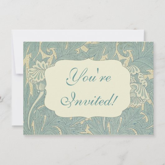 ウィリアムクラシックモリスフローラ 招待状 (正面)