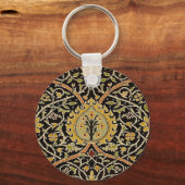 ウィリアムクラシックモリスプリントデザイン キーホルダー (正面)