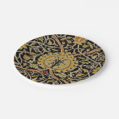 ウィリアムクラシックモリスプリントデザイン ペーパープレート (アングル)