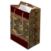 ウィリアムクラシックモリスプリントデザイン ミディアムペーパーバッグ (正面アングル)